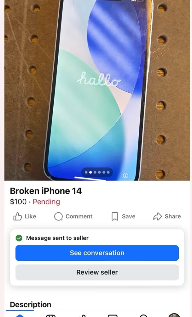 Canada man buys $100 broken iPhone from Facebook Marketplace to see if he can flip it for an easy profit