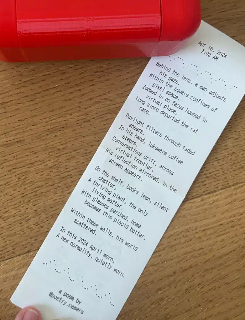 AI-powered Poetry Camera