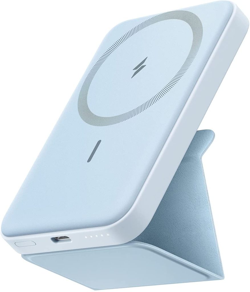 The power bank for iPhone uses MagSafe.