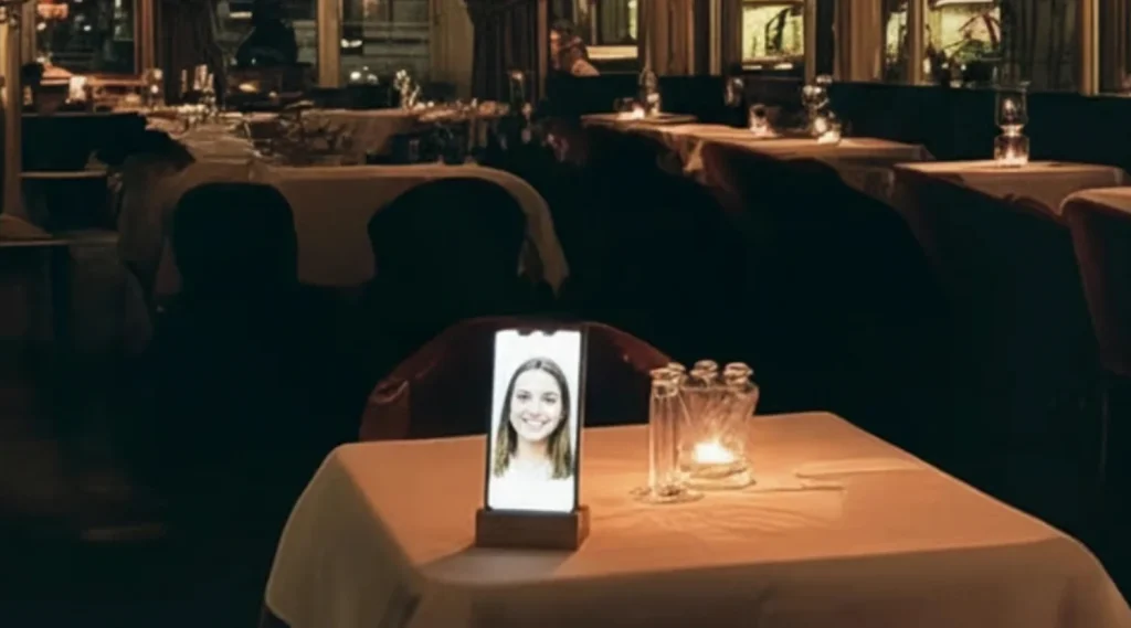 A New York bar hosted dates between humans and AI companions in a Valentines experiment