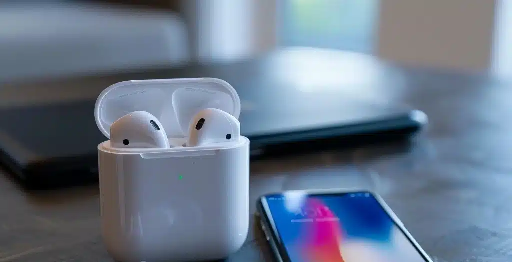 Apple AirPods iPhone X vintage