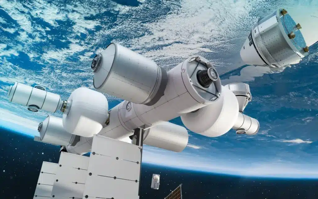 nasa spacex international space station  jeff bezos Blue Origin new space station