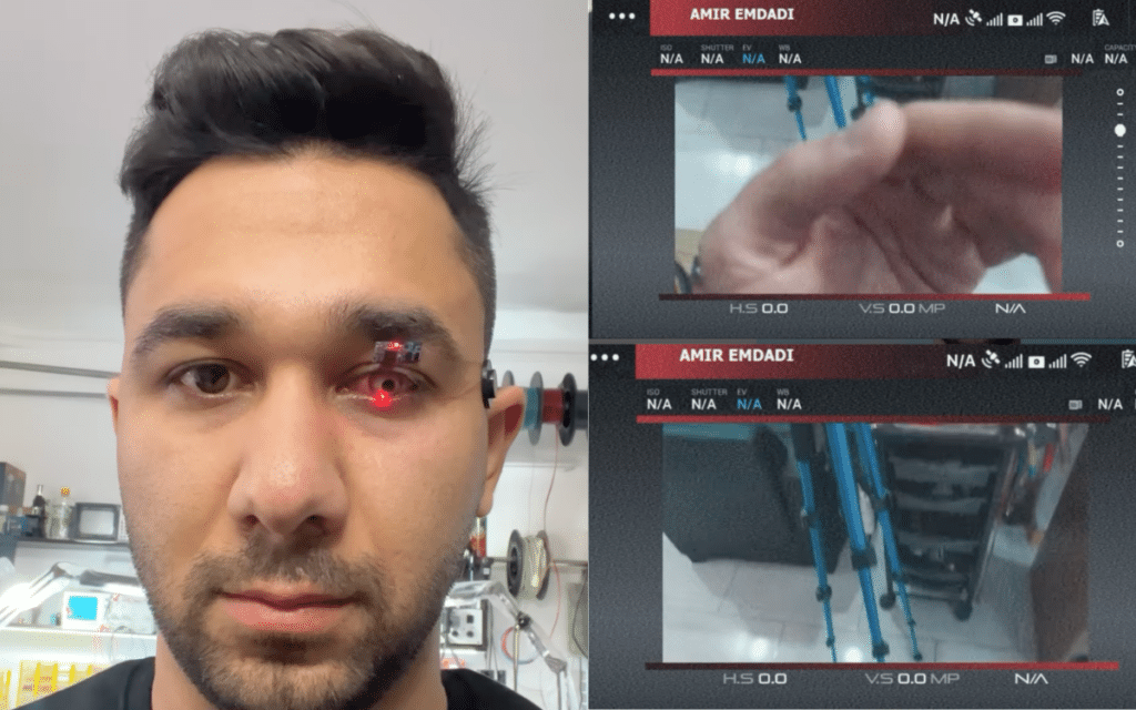 Iranian man develops eye-cam capable of capturing photos with a blink