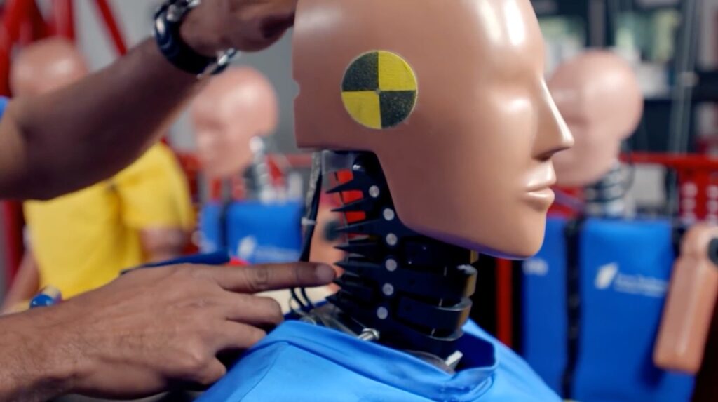 Crash test dummies, female dummies