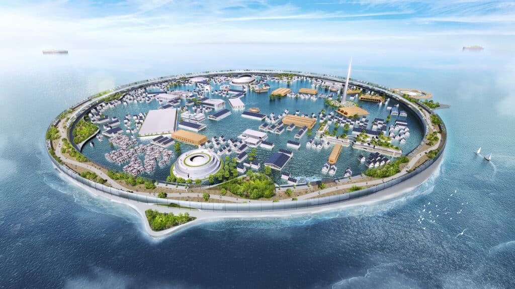 Japanese floating city will launch rockets, store data underwater, and serve as a climate-resilient hub for 10,000 people and 30,000 visitors