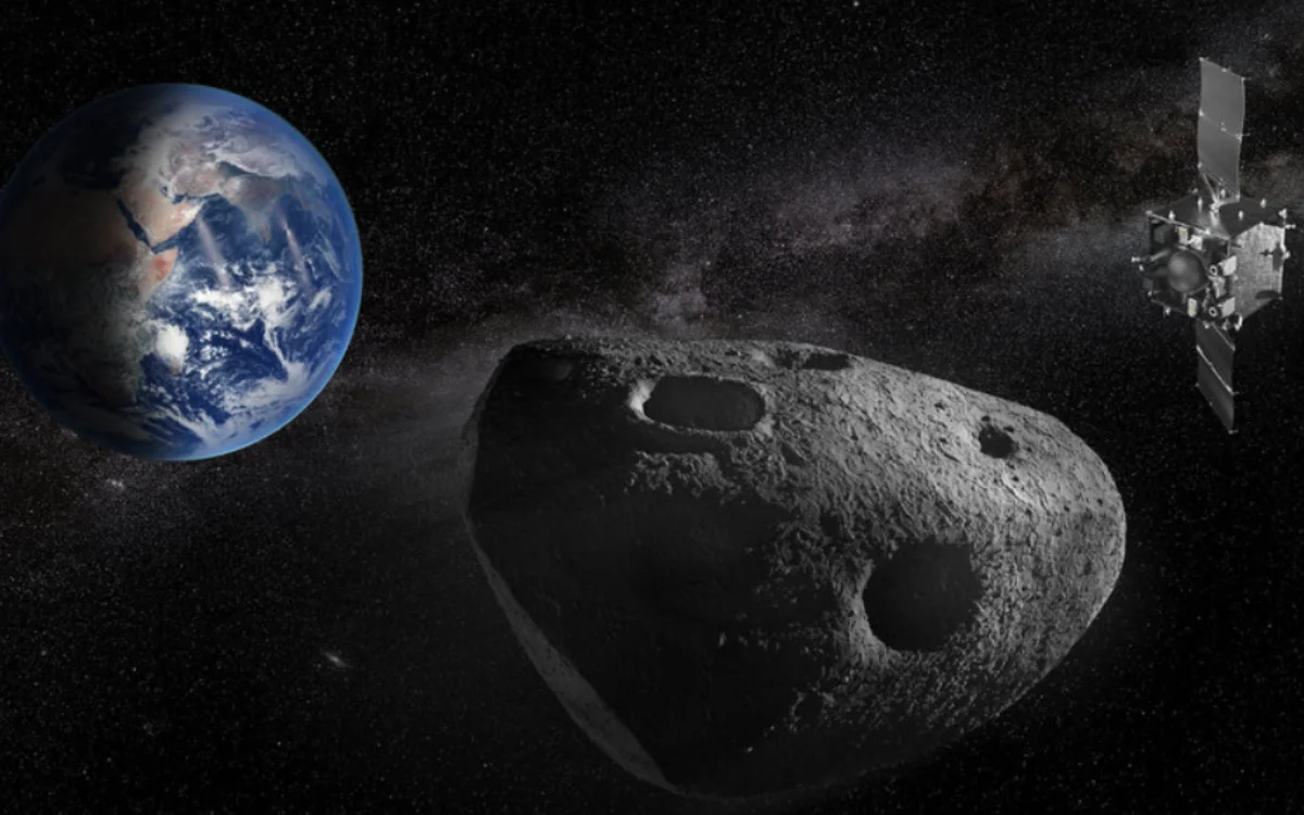 An asteroid the size of a ship is heading for a near miss with earth and we’re sending a spacecraft to meet it