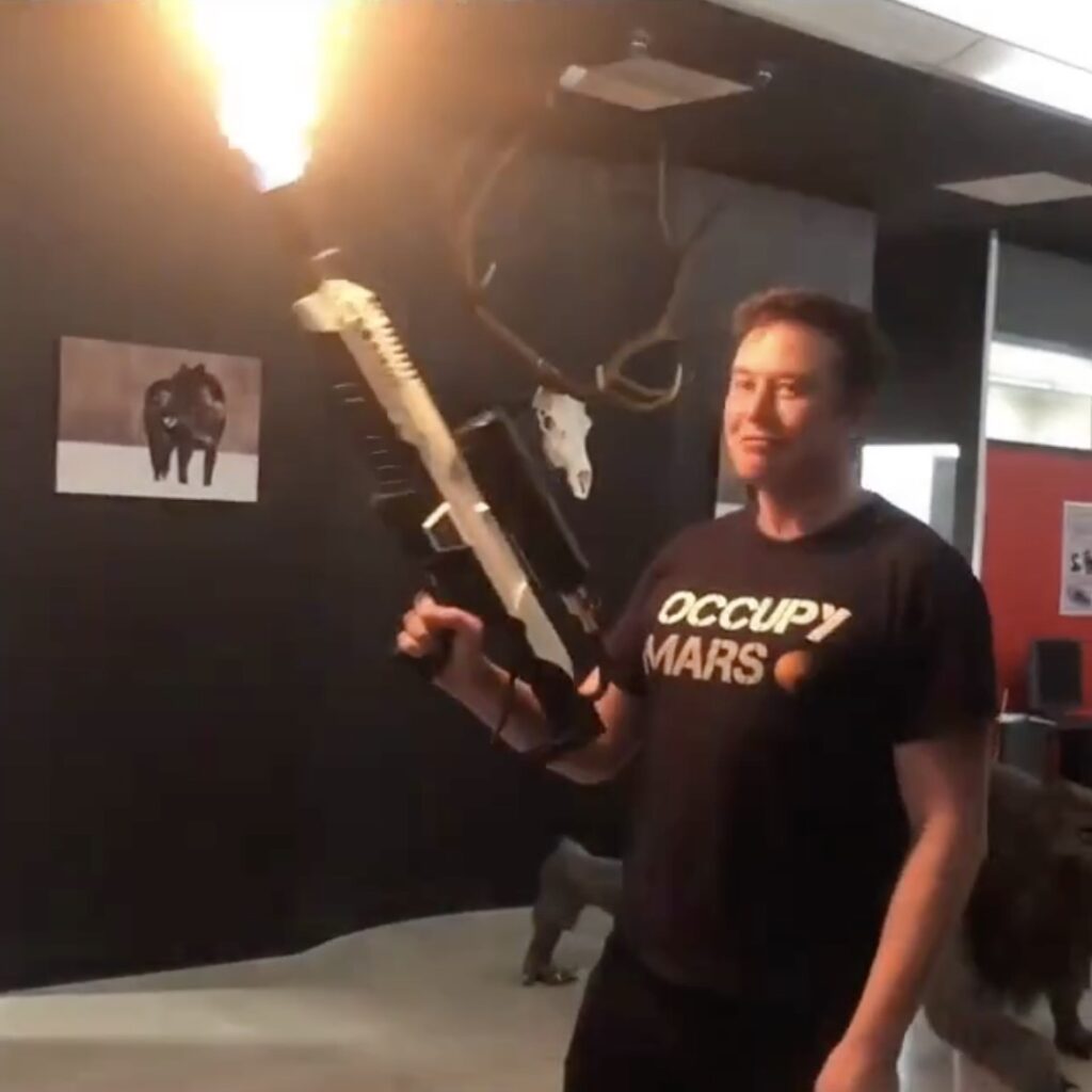 Elon Musk flamethrower