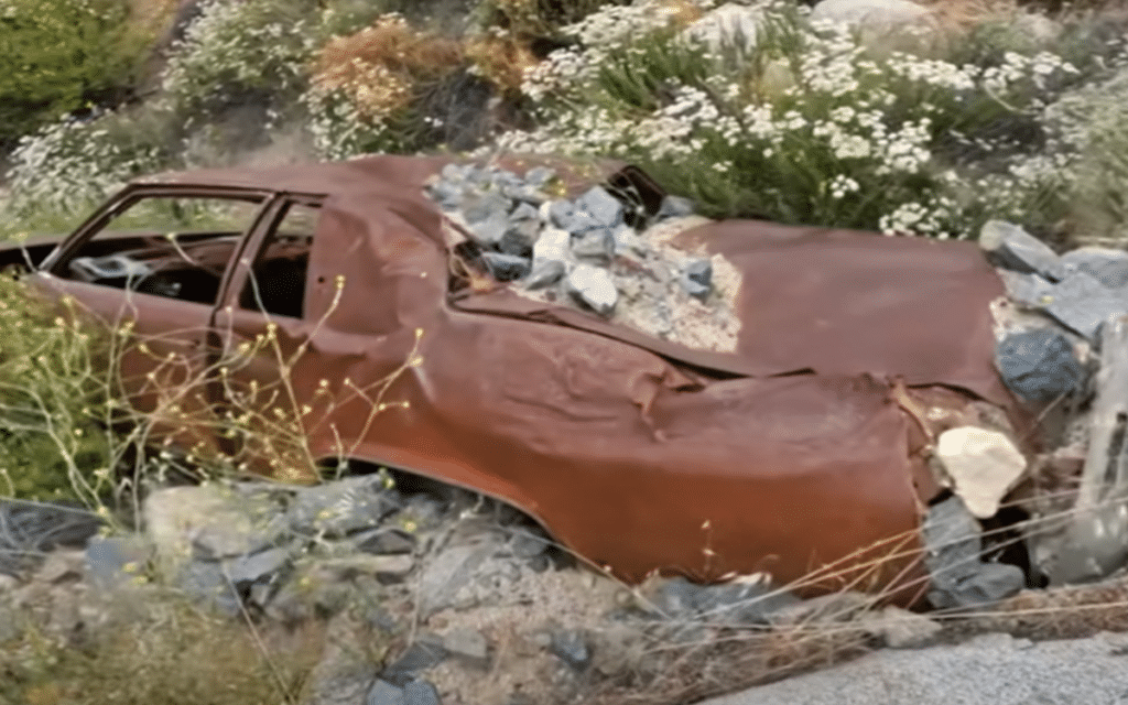 Man uses Google Earth to find old crashed cars he's never seen before in California