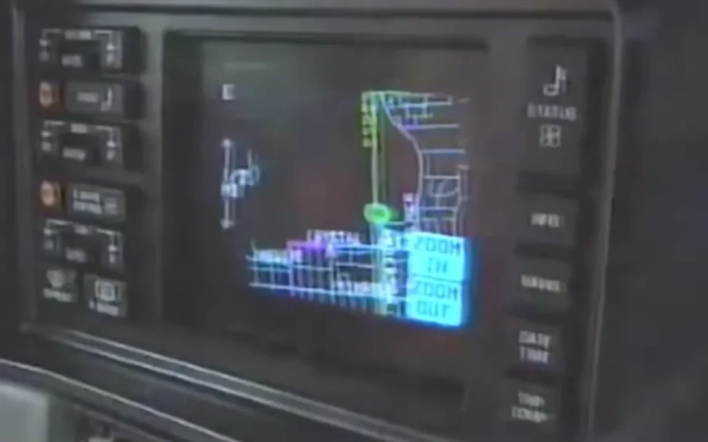 Footage from 1991 shows TravTek, the first GPS, as a tech experiment in Florida