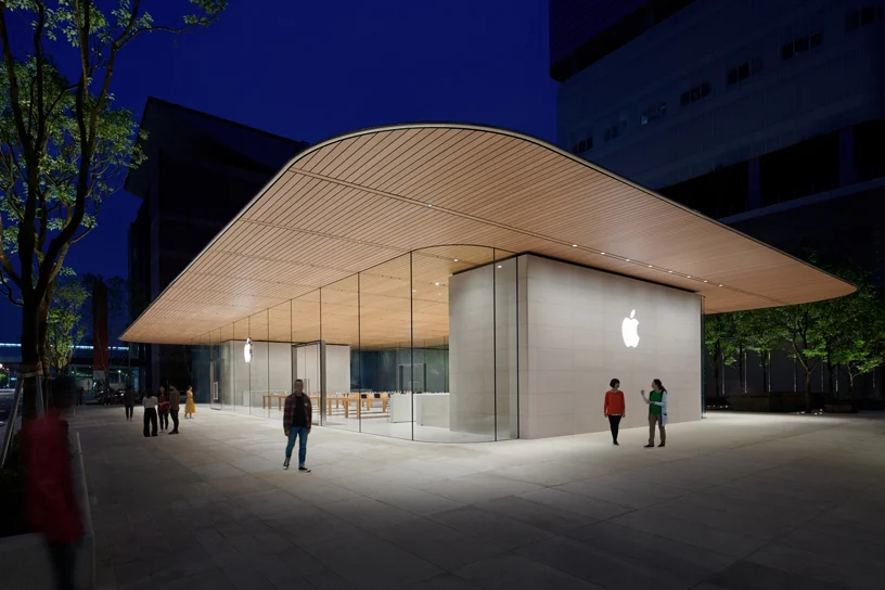 Taiwan's Apple store has an incredible design where it looks like a giant MacBook from above