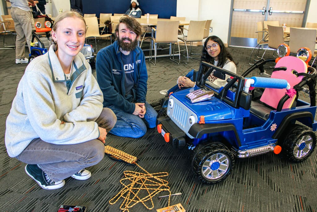 The University of Connecticut modifies toy cars for children with disabilities