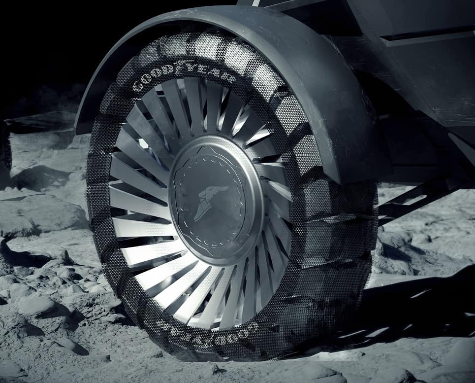 GoodYear Moon tire close up