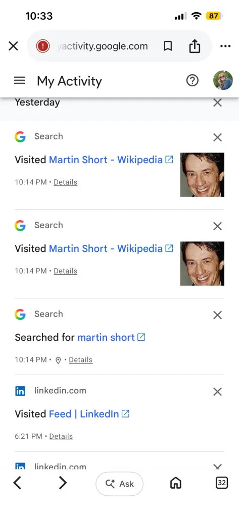 Google holds a massive archive of everything you've ever looked at and this is how to view it
