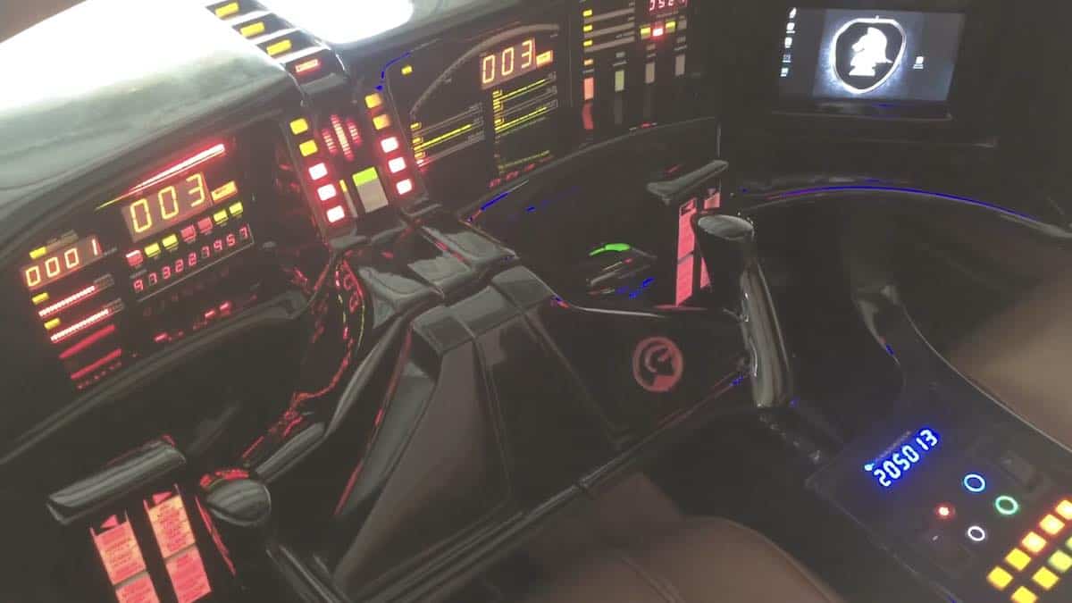 Interior of KITT replica car