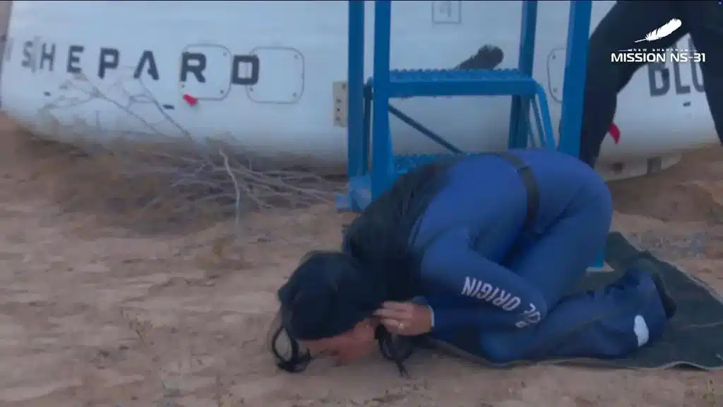 Katy Perry was taking last-minute astronaut lessons just before heading into space