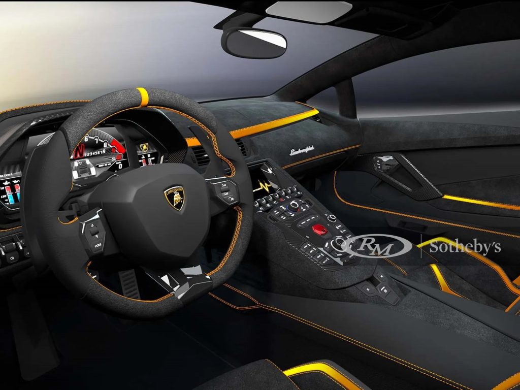Lamborghini Aventador Ultimate designed by Steve Aoki, dashboard