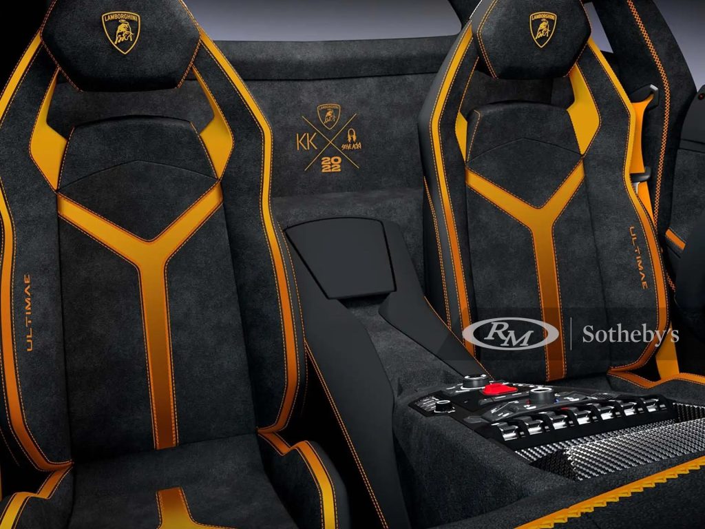 Lamborghini Aventador Ultimate designed by Steve Aoki, rear seats