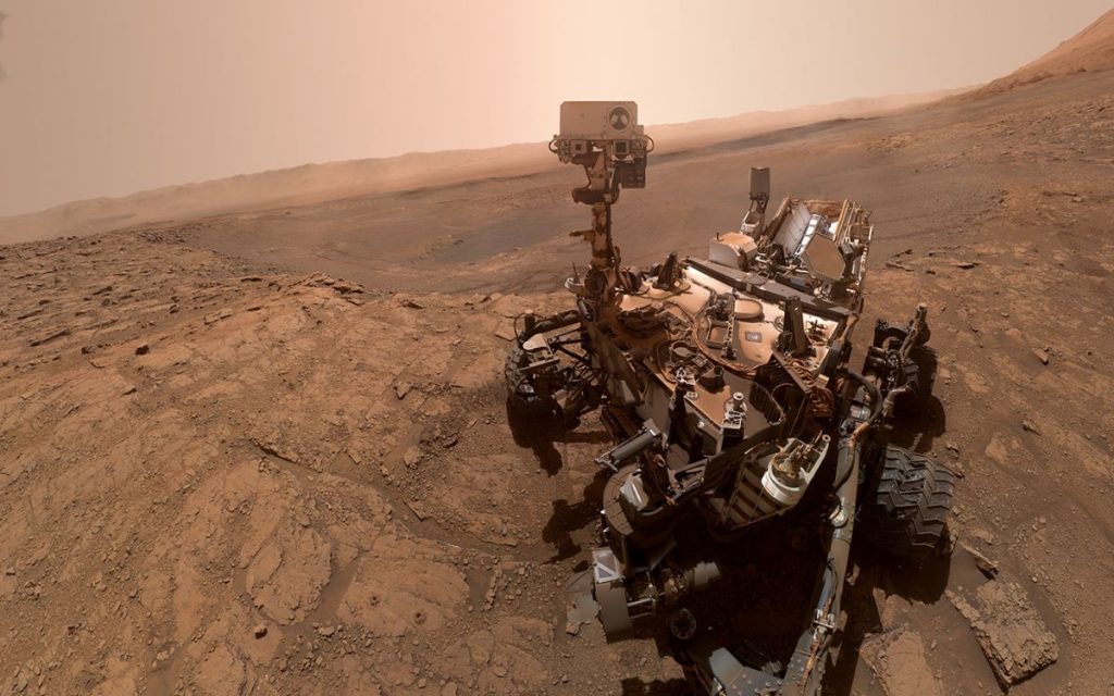 NASA's Curiosity rover took this selfie on Oct. 11, 2019, the 2,553rd Martian day of its mission.
