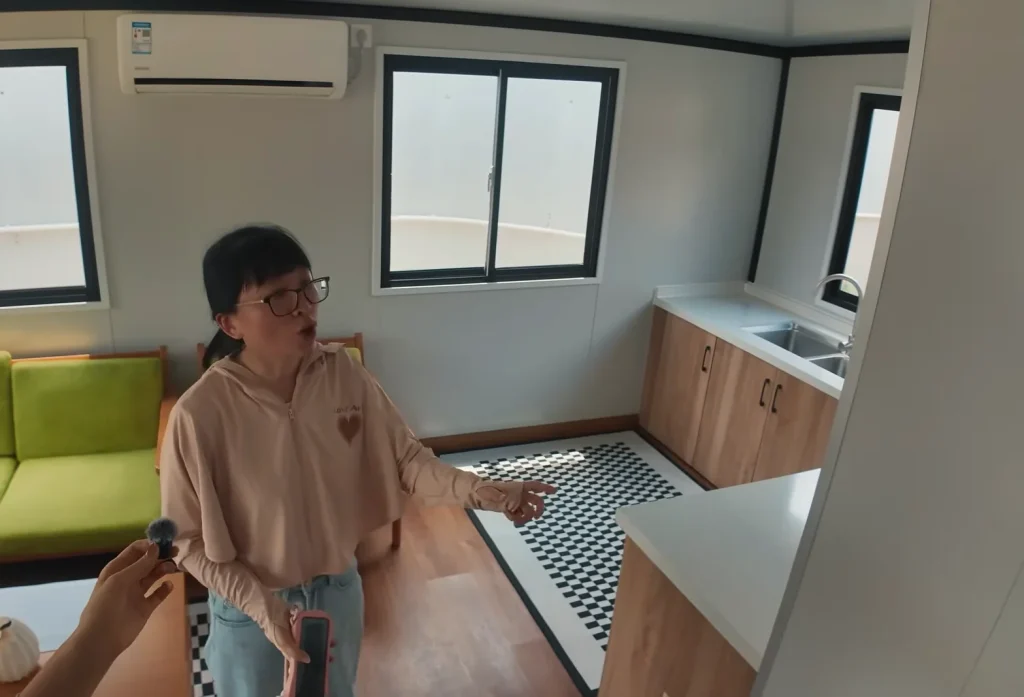 Woman travels to China to buy a $5,000 modular home in order to find out the real cost and what they're really like