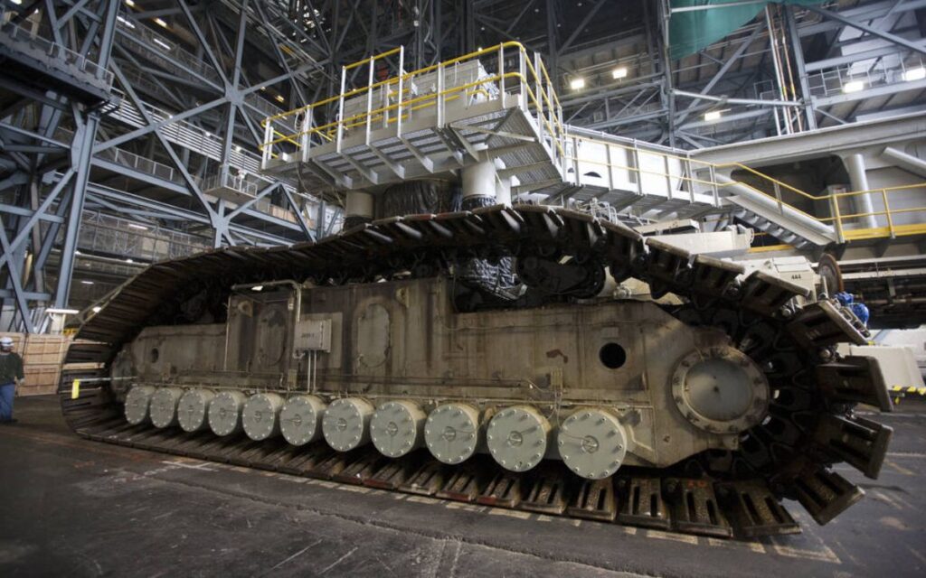 The tracks on the Crawler.