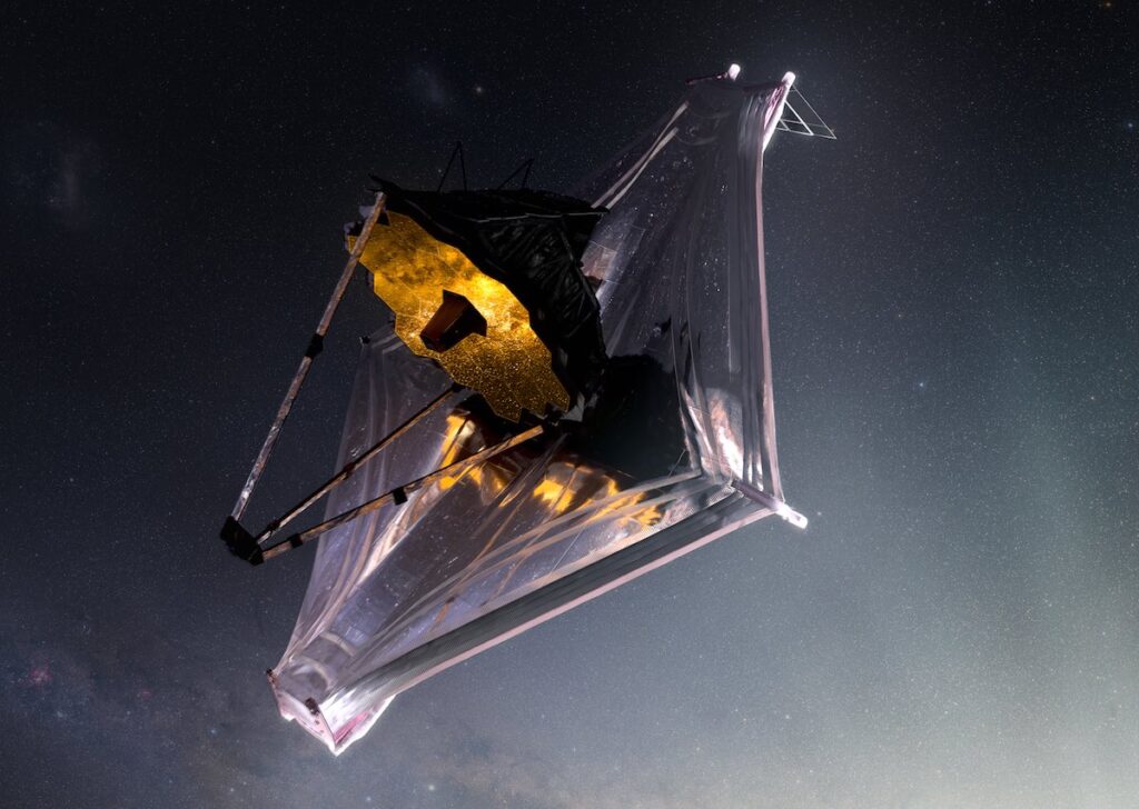 Artist's impression of the NASA James Webb Space Telescope