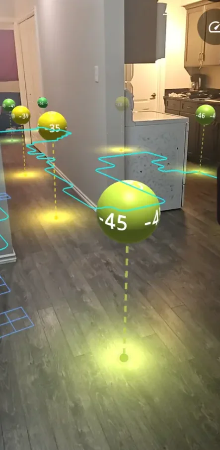 Developer has built an app that lets you see your WiFi signal in the air using AR technology