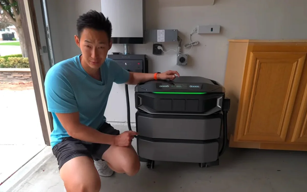 US man powers his entire house with a new battery to see if it's better than a Tesla Powerwall