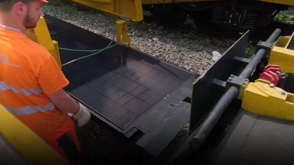 Switzerland is installing solar panels in the unused space between train tracks to try and boost its renewable energy