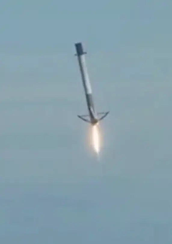 SpaceX Falcon 9 makes astonishing water landing after missing initial target