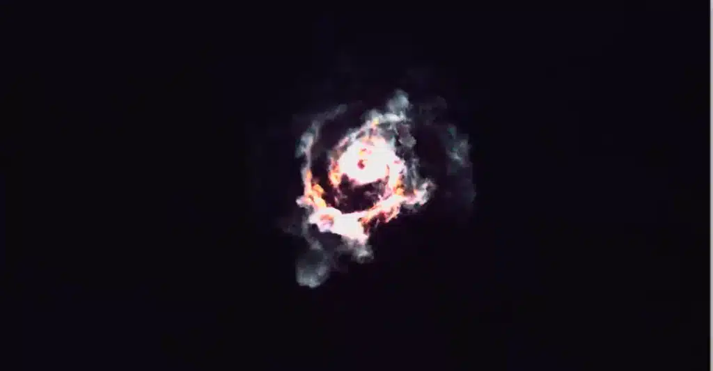 Falcon 9 lights up sky ahead of returning to Earth and it's the most magical sight ever