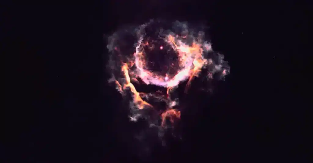 Falcon 9 lights up sky ahead of returning to Earth and it's the most magical sight ever