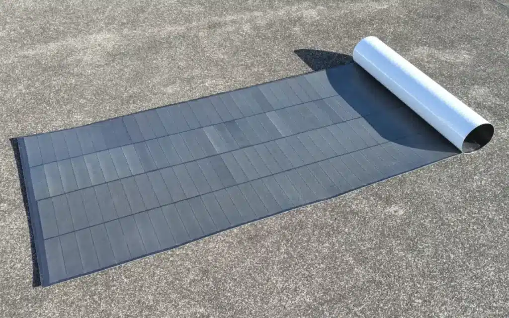 A ﻿Japanese company has created a new solar film for rooftops that can't handle the weight of solar panels, and it could be coming to cars through Nissan
