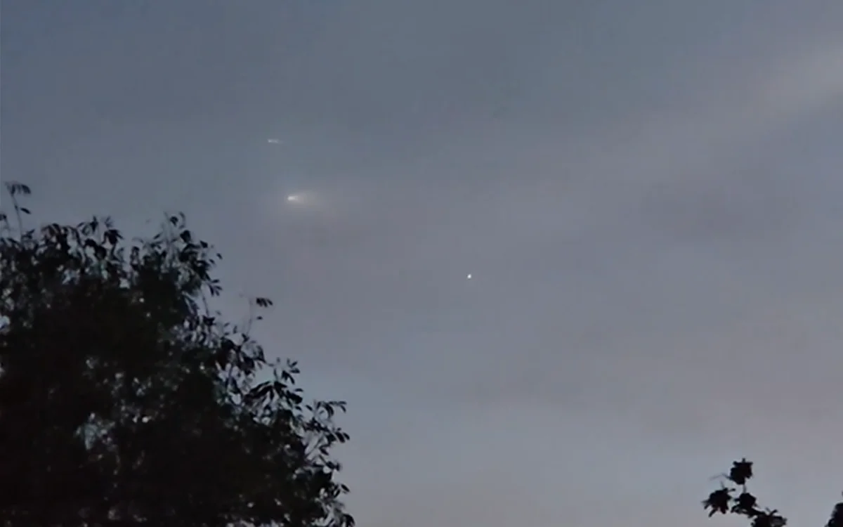 California man spots strange white object in sky during middle of SpaceX launch and asks what it is