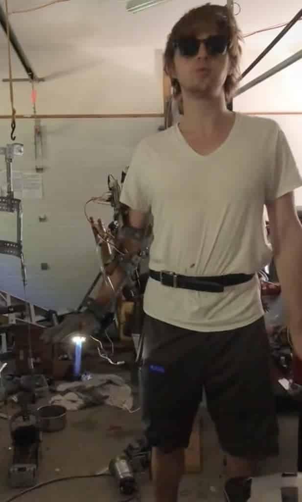 The Techmaster with his homemade repulsor