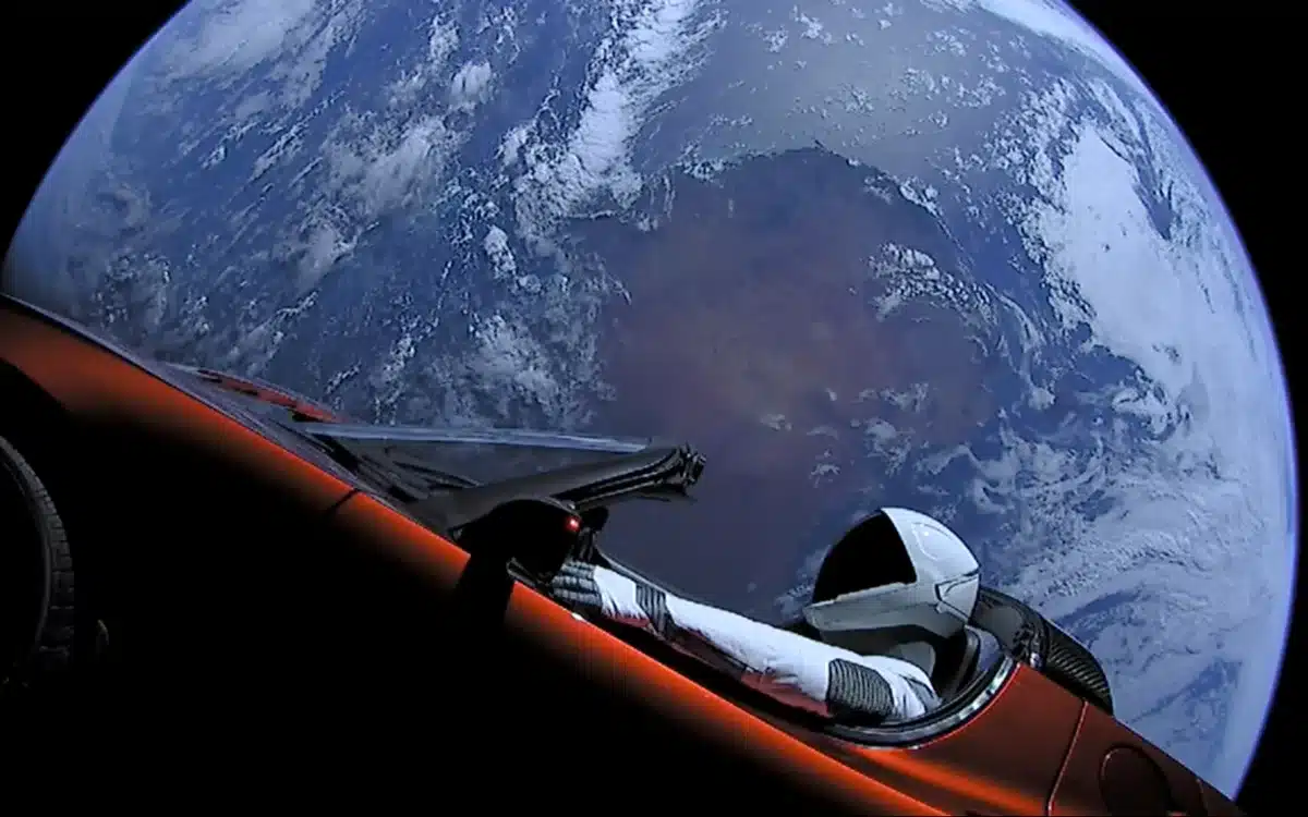 The potential of the Tesla Roadster in space hitting Earth isn't an impossibility