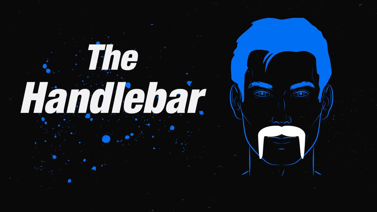 The handlebar mustache aka the horse shoe