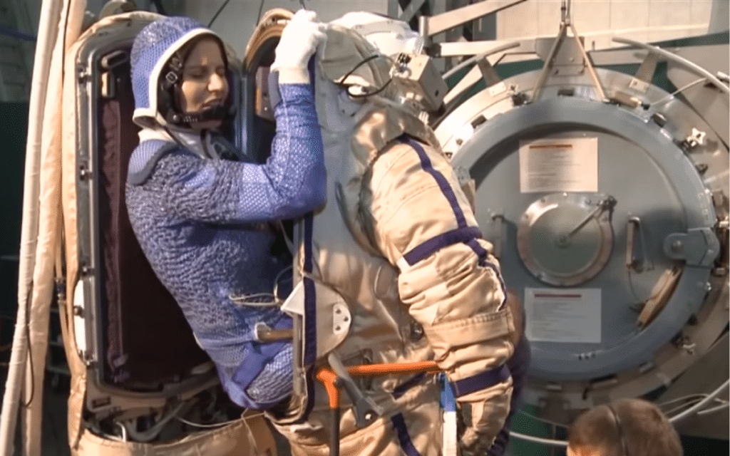 The inside of a spacesuit is not what youd expect