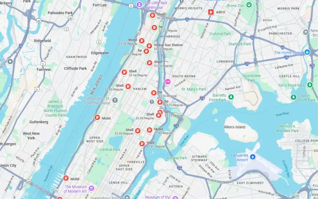 Android users lost access to gas prices on google maps due to a bug