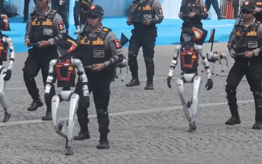 Indonesia introduces robotic police force including humanoid cops and robot dogs to fight crime