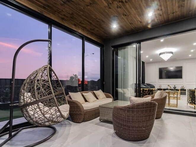 Entertainment area in Craigieburn house 