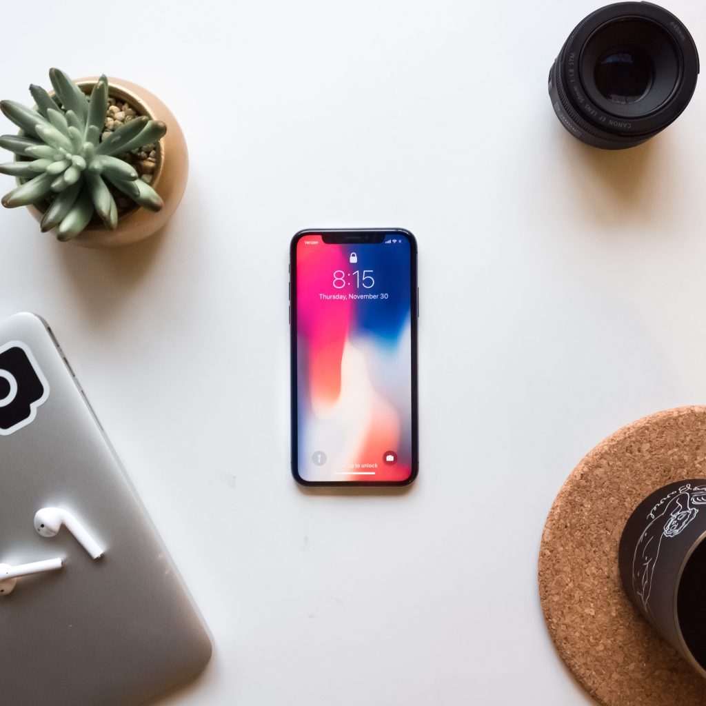 iPhone X is pictured.