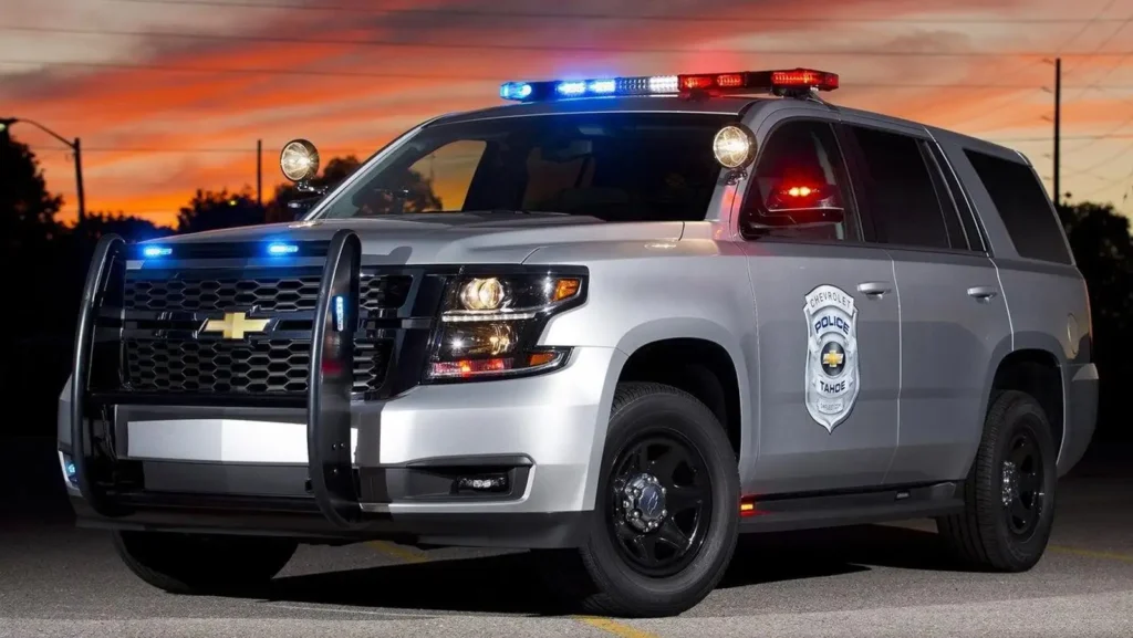 Inspired By Ford Crown Victoria and Chevy Tahoe The Ford Crown Victoria has worn many hats. It’s been known as the Mercury Grand Marquis and the Lincoln Town Car, the Mercury Marauder and the Police Interceptor. The Panther platform endured for decades, and served as a platform for thousands of police cruisers. The Chevy Tahoe PPV seems to have taken up the mantle in recent years, so a copy of both made its way into the game.