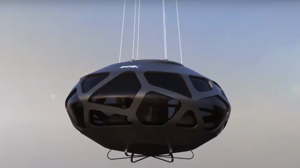 space balloon space capsule