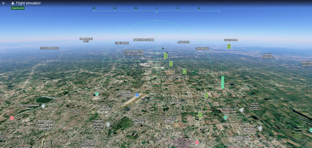 Google Earth adds a free flight simulator for everyone to use and it doesn't need to be downloaded