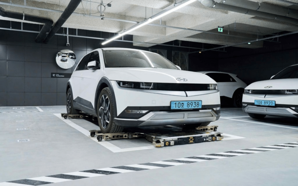 These tiny robots just out-parked everyone in the Hyundai office garage