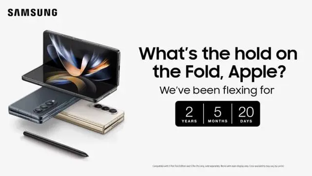Samsung bought a billboard right next to Apple's to pull off ultimate troll about iPhone Duo
