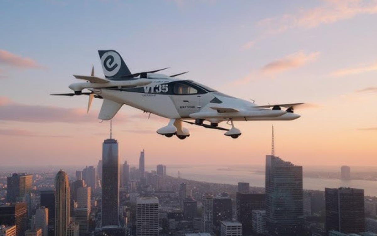 Pilotless electric air taxi with 125-mile range took to the skies in China like a scene from 'Robocop'