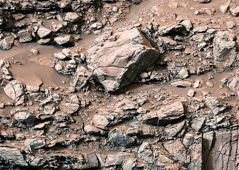 NASA Curiosity Rover accidentally cracked open a rock on Mars and found something that shouldn't be there