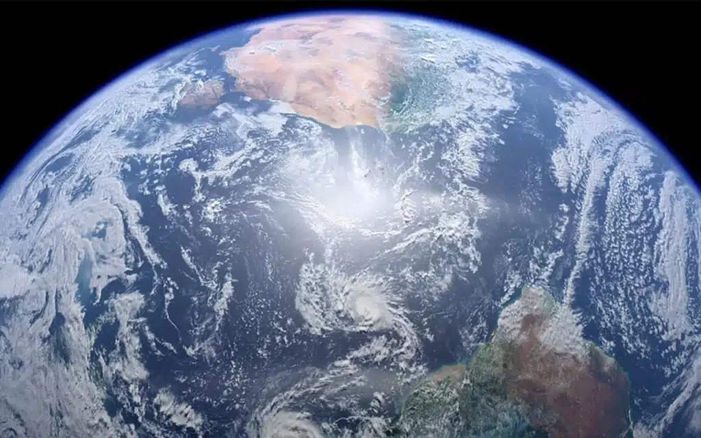 metal ball in Earth innermost layer