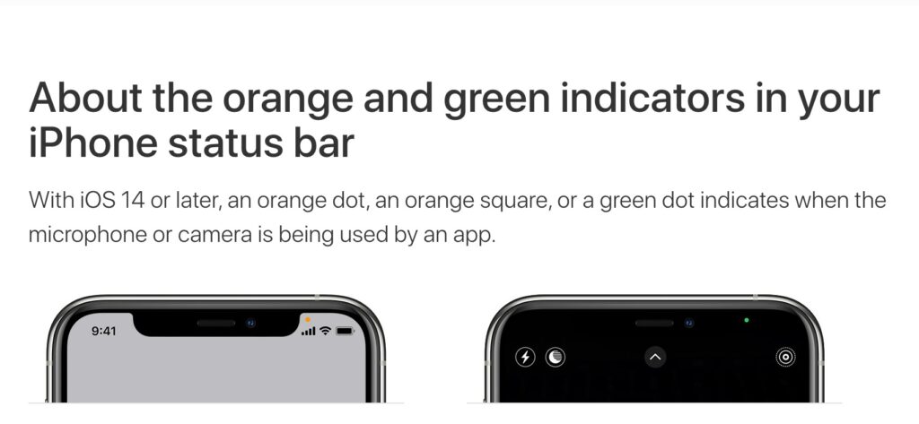 orange dot